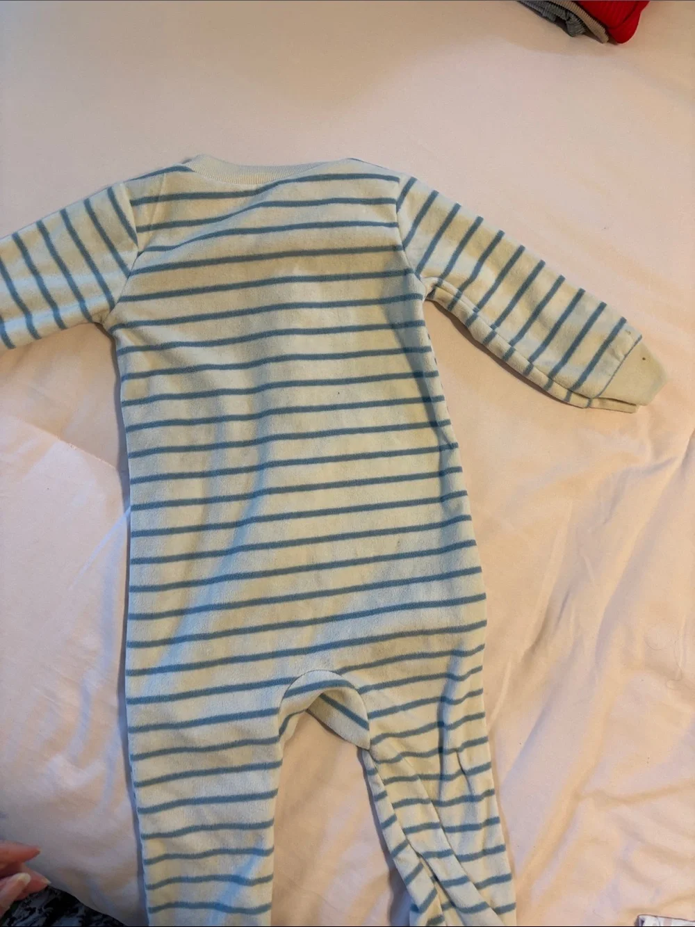 Carter's Blue and Cream Striped 